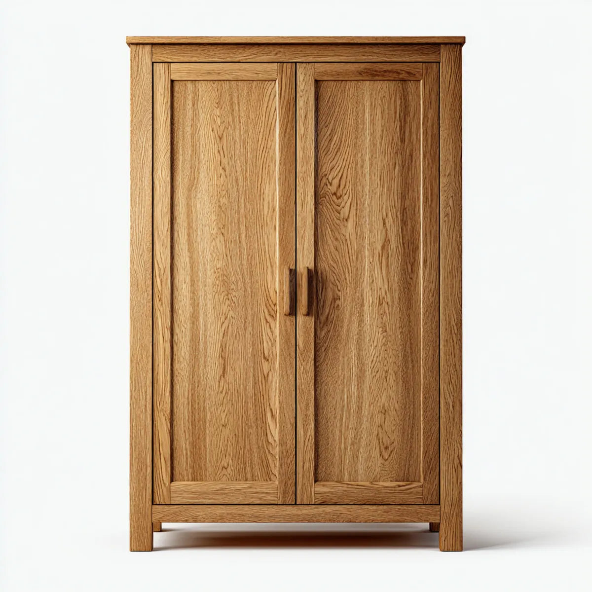 Szafa 2-drzwiowa Przyroda dębu 100 x 55 x 190 cm Drewno lite dębowe prostokątne